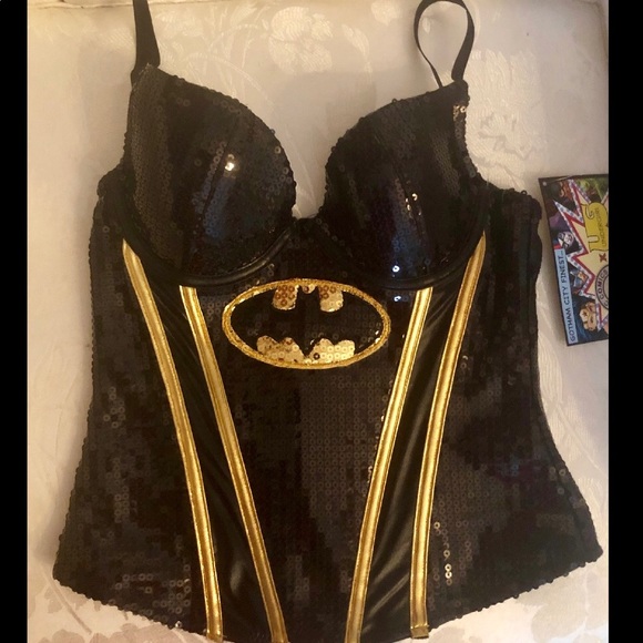 DC COMICS BATMAN SEQUIN CORSET - Picture 4 of 8